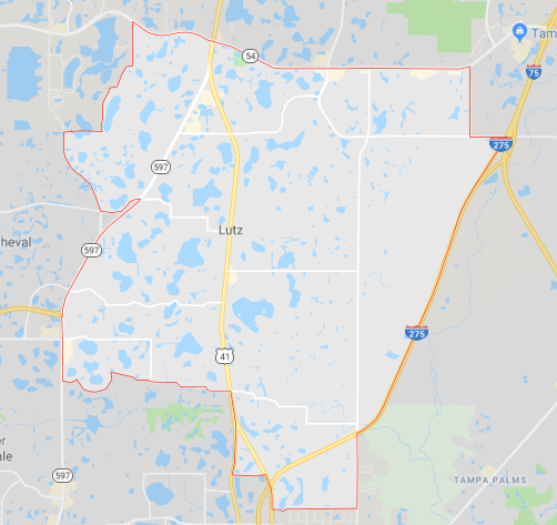 Lutz Computer Repair near me tampa map